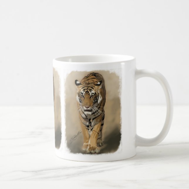 Anpirschende Tigress Tasse (Rechts)