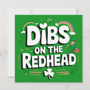 Anrecht auf die Rothaarige Lustiger St. Patrick's  Einladung