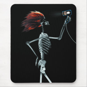 ANREDENDES RÖNTGENSTRAHL-SKELETON HAAR - VORLAGE MOUSEPAD