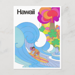 Anreise nach Hawaii Postkarte