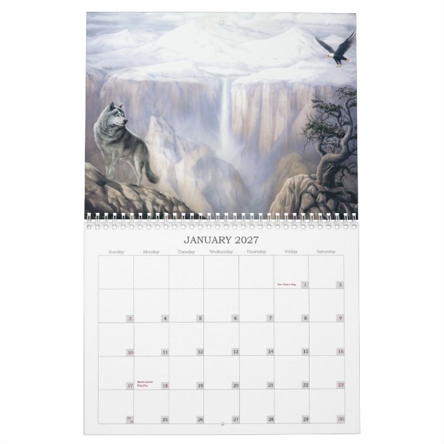 Anruf der Wolf-Kalender Kalender (Jan 2027)