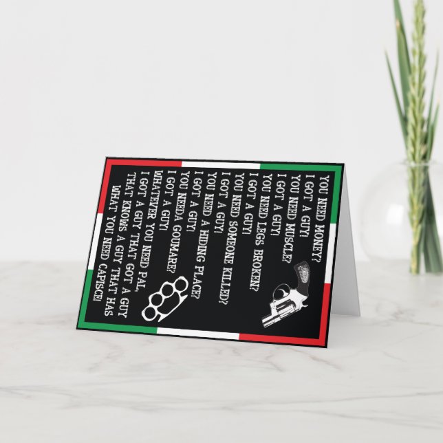 ANRUF-KENNZEICHEN-GRUSS-KARTE, LUSTIGE KARTE (Vorderseite)