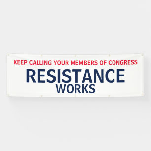 Anruf-Kongress-Widerstand bearbeitet Protest Banner