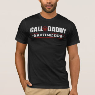 Anruf von Daddy Naptime Ops Lustiger Vatertag T-Shirt
