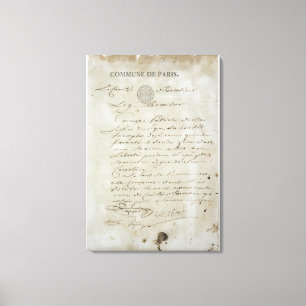 Anruf von Maximilien de Robespierre Leinwanddruck