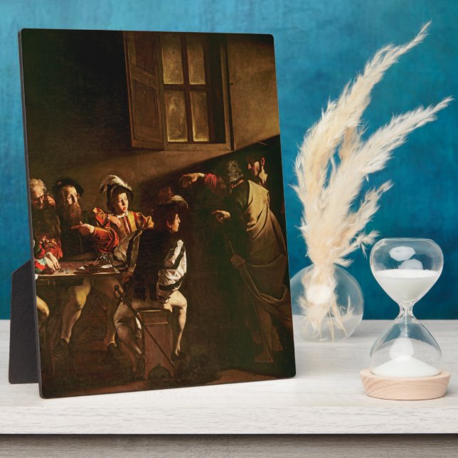 Anruf von St. Matthew, c.1598-1601 Fotoplatte (Seite)