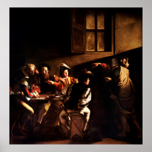 Anruf von St. Matthew durch Caravaggio (1600) Poster