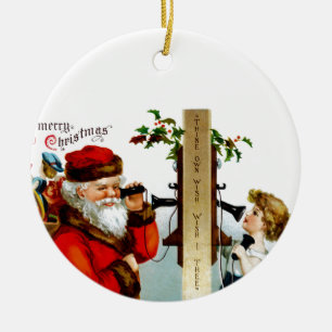 Anruf zu Sankt Keramik Ornament