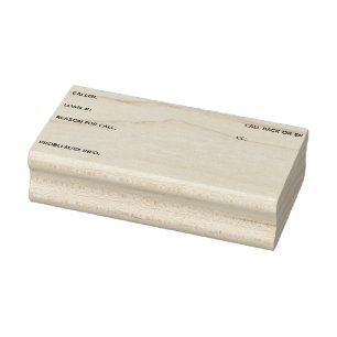 Anrufprotokoll Gummistempel