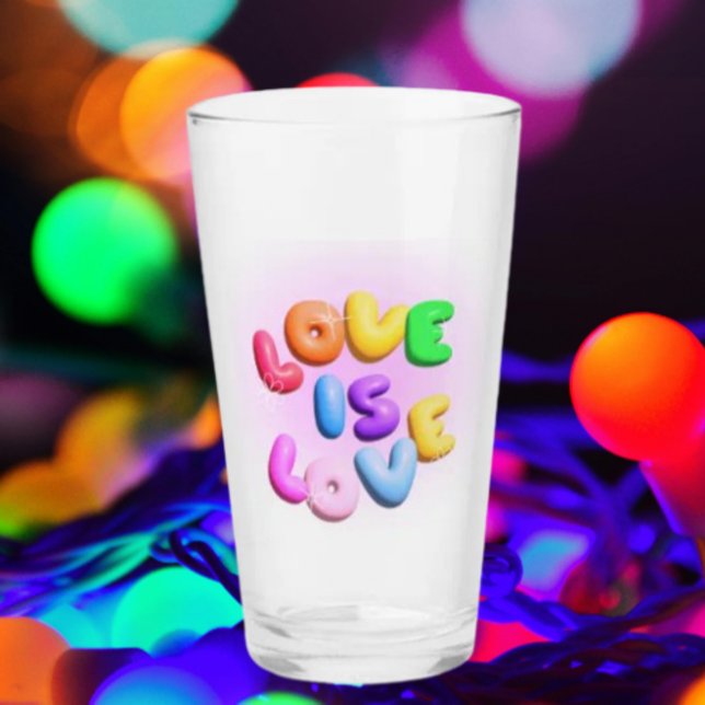 Anrufung der Liebe: 3D-Rainbow-Pint-Glas Glas (Von Creator hochgeladen)