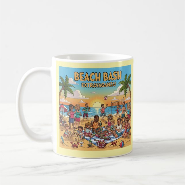 Ansammlung am Strand Kaffeetasse (Links)