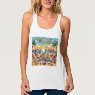 Ansammlung am Strand Tank Top