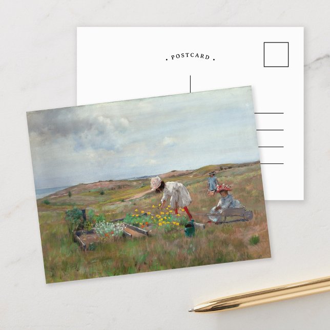 Ansammlung Blume | William Merritt Chase Postkarte (Von Creator hochgeladen)