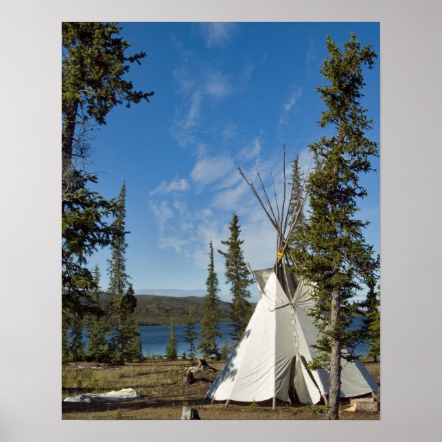 Ansammlung der Dene-Stämme, Nordwestgebiete, Poster (Vorne)