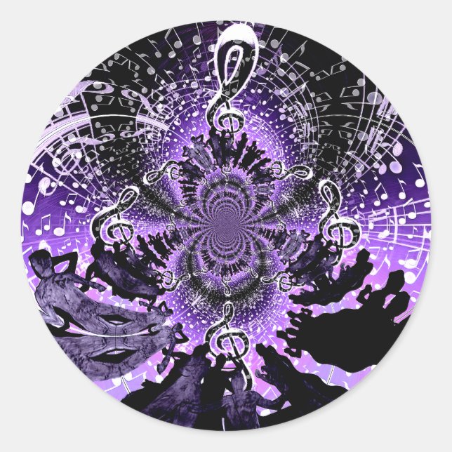 Ansammlung der Liebe_ Runder Aufkleber (Vorderseite)