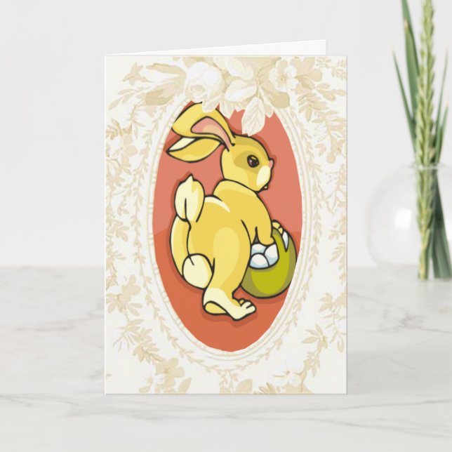 Ansammlung Eier Bunny Ostercard Feiertagskarte (Vorderseite)