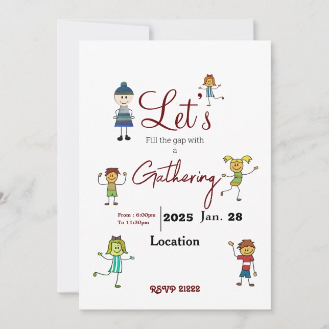 Ansammlung Einladung (Vorderseite)