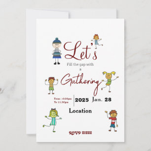 Ansammlung Einladung