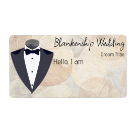 Ansammlung Floral Border Label