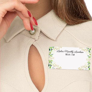 Ansammlung Floral Border Label