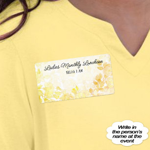 Ansammlung Floral Border Label