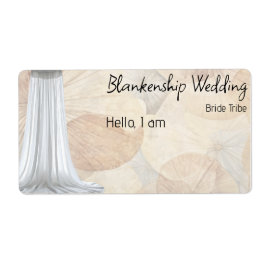 Ansammlung Floral Border Label