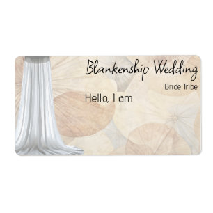 Ansammlung Floral Border Label