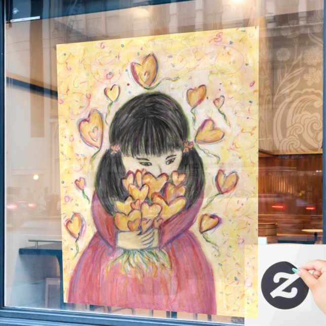 Ansammlung Liebe Hört auf Art Decoration Fensterkl Fensteraufkleber (Café-Fenster)