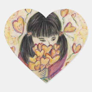 Ansammlung Liebe Hört benutzerdefinierte Decal-Auf Herz-Aufkleber