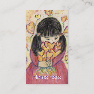 Ansammlung Liebe Kunst Business Cards Visitenkarte