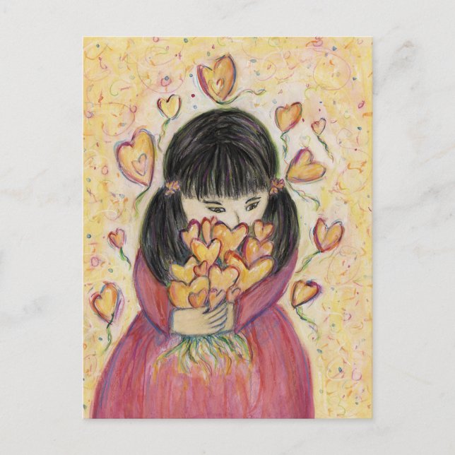 Ansammlung Liebe Warte Custom Art Note Postkarte (Vorderseite)