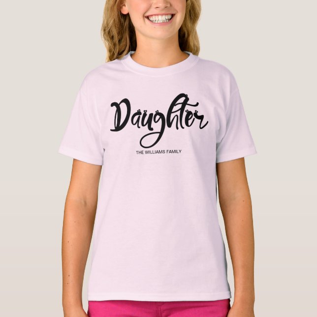 Ansammlung Niedlich Hearts Daughter T - Shirt (Vorderseite)