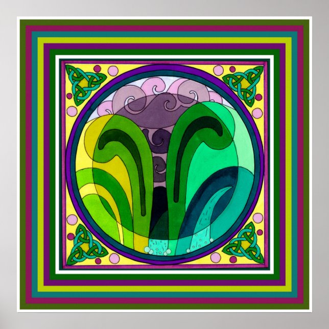 Ansammlung Storm Print Poster (Vorne)