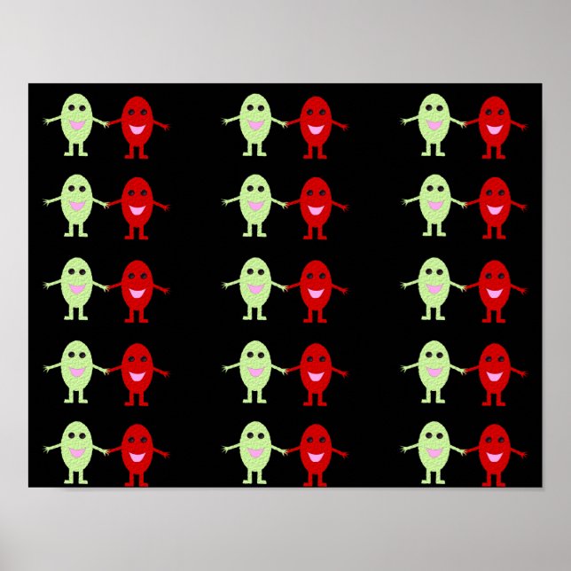 Ansammlung von Traubenpfropfen Poster (Vorne)
