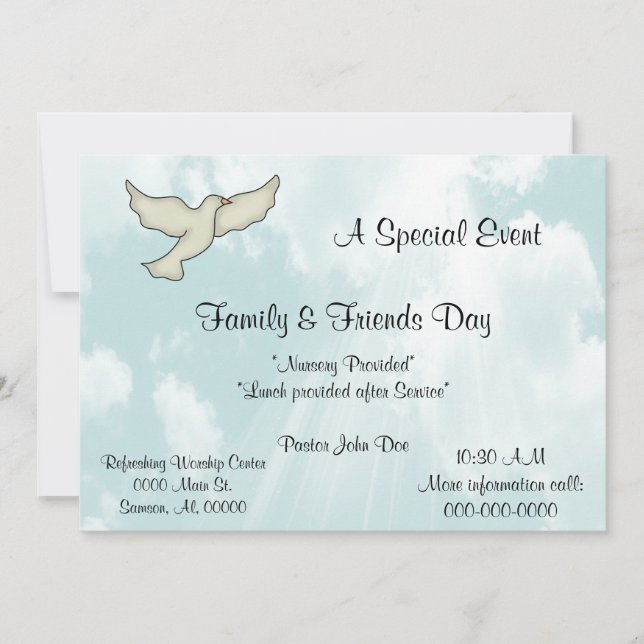 Ansammlung zur Einladung (Vorderseite)