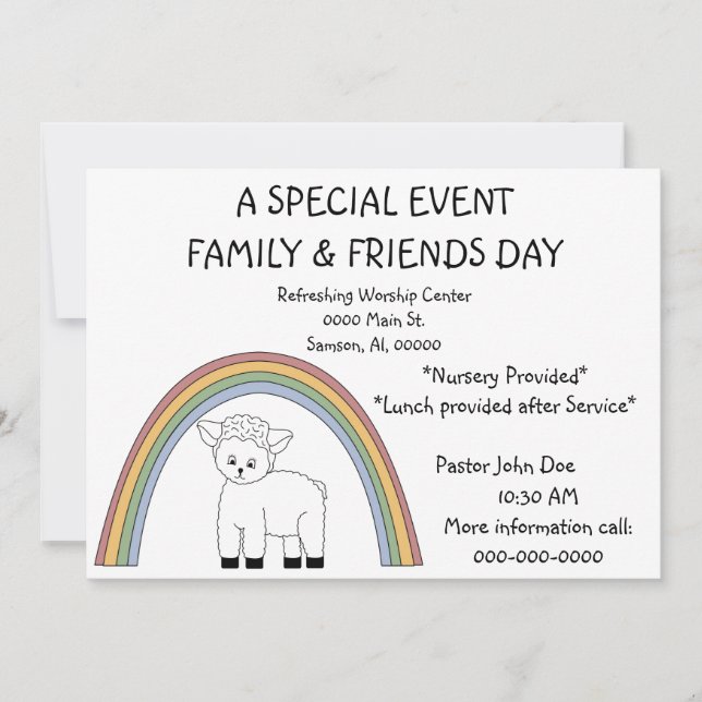 Ansammlung zur Einladung (Vorderseite)