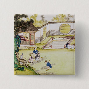 Ansammlungsbambus, zum des Papiers zu machen Button