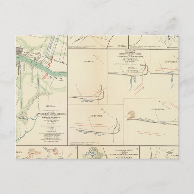 Ansätze nach New Orleans Postkarte (Vorderseite)