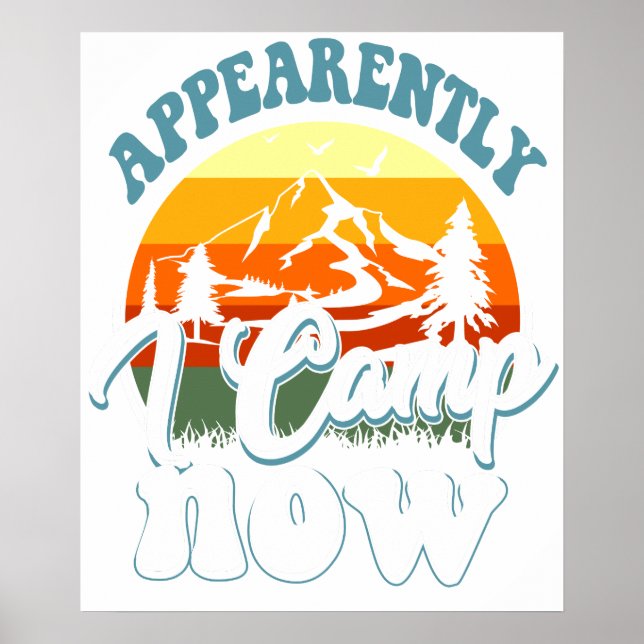 anscheinend campiere ich jetzt poster (Vorne)