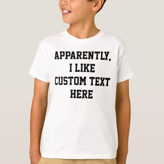 Anscheinend gefällt mir Ihr benutzerdefinierter Te T-Shirt (Vorderseite)