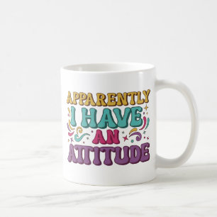 Anscheinend habe ich eine Attitude Retro Groovy Kaffeetasse