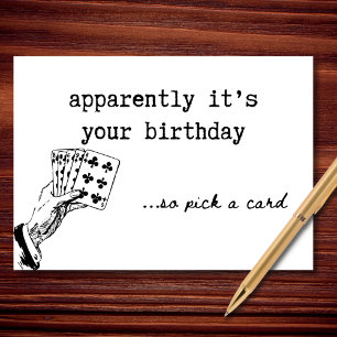 Anscheinend hast du Geburtstag, also wähle eine Ka Karte