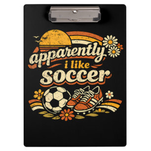 Anscheinend mag ich Fußball Klemmbrett
