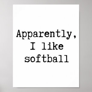 Anscheinend mag ich Softll Lustige Mama Papa Schwe Poster
