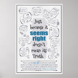 "Anscheinend richtig" Poster Print ("24 x 36", Sem