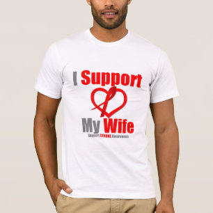 Anschlag-Bewusstsein stütze ich meine Ehefrau T-Shirt