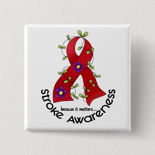 Anschlag BLUMEN-BAND 1 Button (Vorderseite)