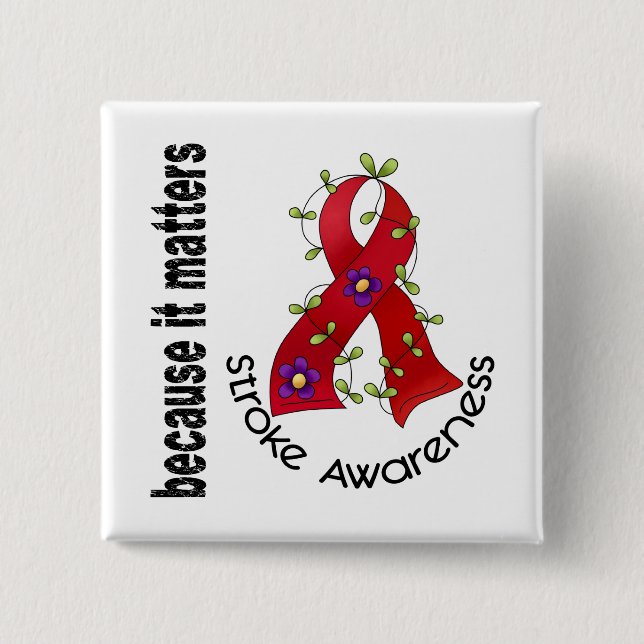 Anschlag-Blumen-Band 3 Button (Vorderseite)