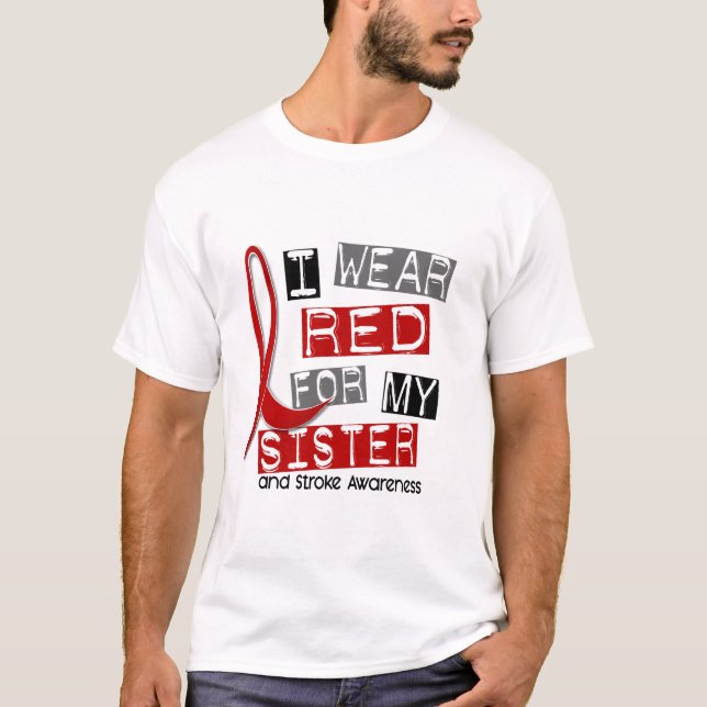 Anschlag I ABNUTZUNGS-ROT FÜR MEINE SCHWESTER 37 T-Shirt (Vorderseite)