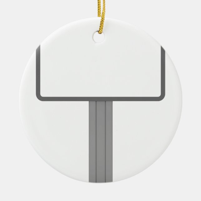 Anschlagtafel Keramikornament (Vorne)